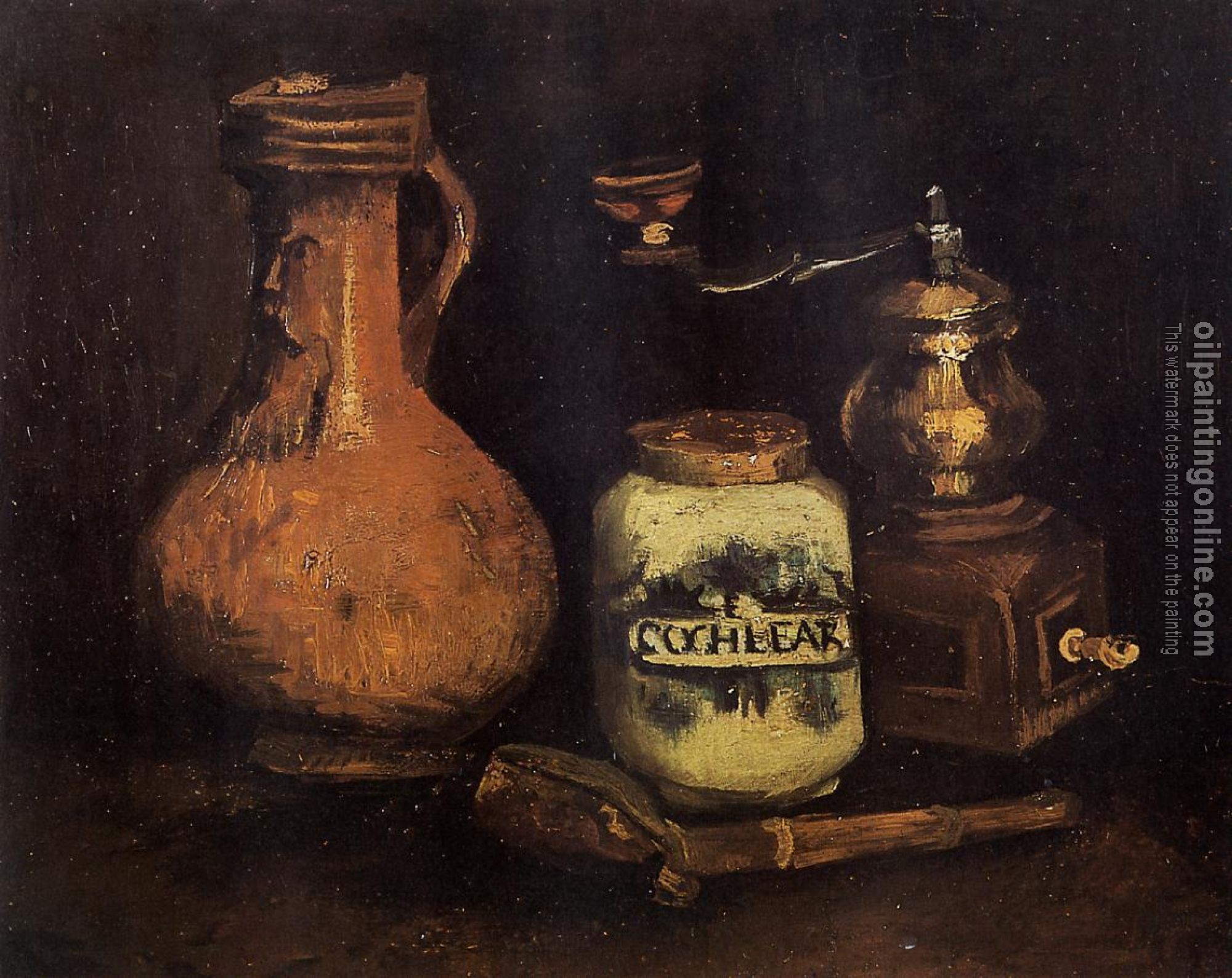 Gogh, Vincent van - Still Life with Coffee Mill, Pipe Case and Jug